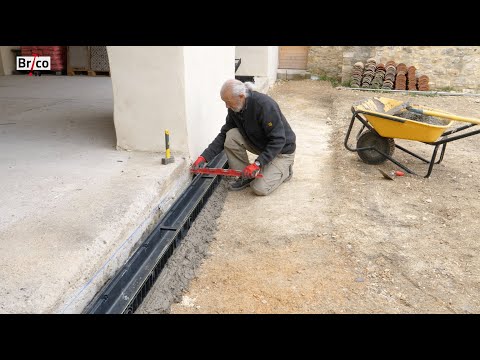 Installer un caniveau - Tuto bricolage avec Robert