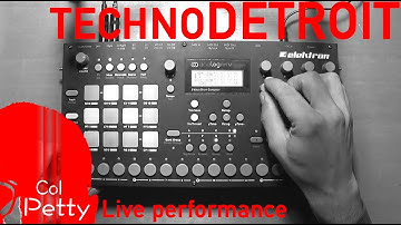 Techno Detroit live performance (Elektron Analog Rytm)