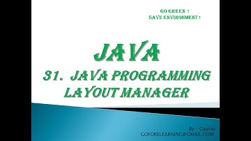 JAVA PROGRAMMING LAYOUT MANAGER