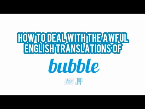 this video is for bubble app users...