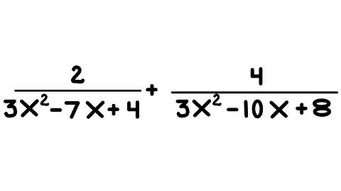 Adding rational expressions involving different quadratic denominators