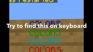 HOW TO HAVE COLOR TEXT IN MINECRAFT POCKET EDITION