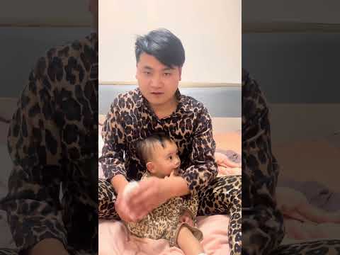 But she is really cute. The last one is a bit personal. #humancub #parent-child interaction #staying