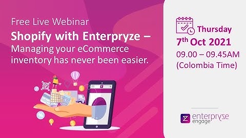 Shopify with Enterpryze – Managing your eCommerce inventory has never been easier.