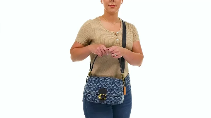 COACH Washed Denim Signature Soft Tabby Shoulder Bag SKU: 9780348