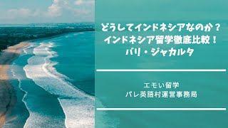 どうしてインドネシアなのか？インドネシア留学徹底比較！バリ島・ジャカルタ【エモい留学／パレ英語村】