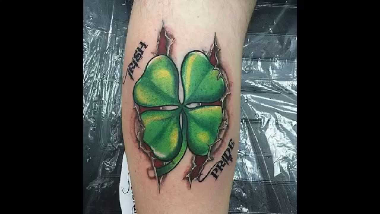 Simple 4 Leaf Clover Tattoo