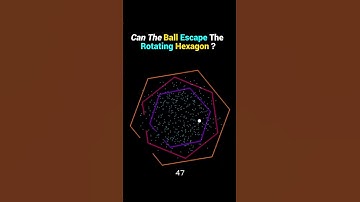 This Rotating Hexagon Game Gets Crazy! #satisfying #simulation #python #ball #pygame