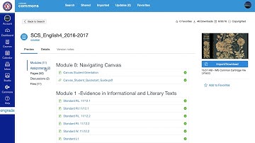 Instructional Canvas Commons