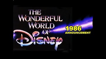 1986 DISNEY CHANNEL ANNOUNCEMENT
