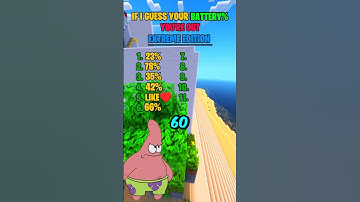 if I Guess Your Battery Percentage , You