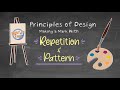 Art education  principles of design  repetition and pattern  back to the basics  art lesson