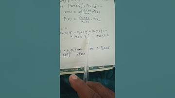 Differential equation /Self adjoint equation /case 1 and case 2/ Lec 1