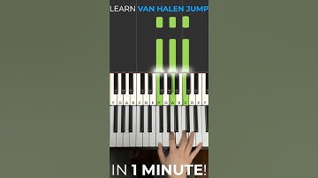 Thumbnail of How to play JUMP by Van Halen on Piano in Under 1 Minute