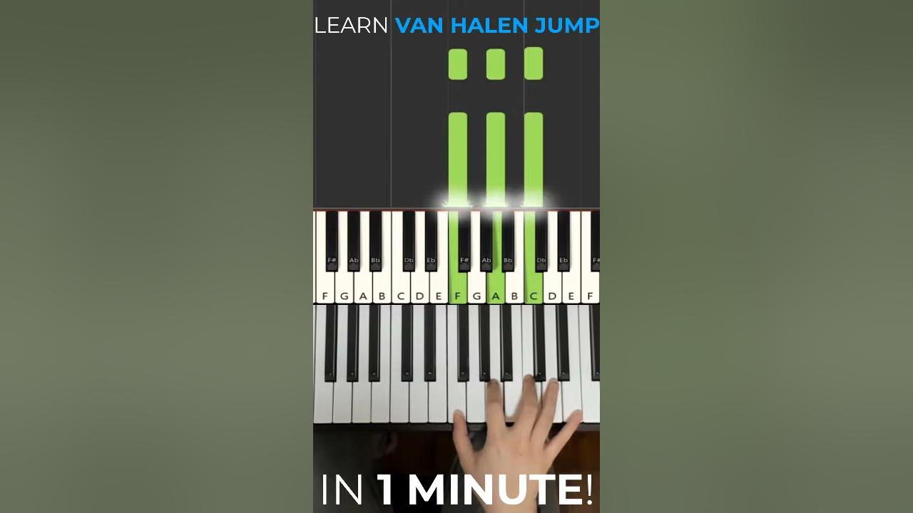 How to play JUMP by Van Halen on Piano in Under 1 Minute