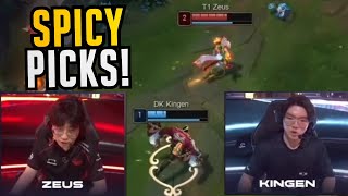Zeus Whips Out TOP Vayne at the BIG STAGE - T1 vs DK Playoffs Highlights - LCK Spring 2024