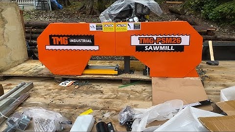 Setting up the TMG-PSM26 sawmill