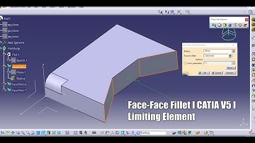 Face-Face Fillet I CATIA V5 I Limiting Element