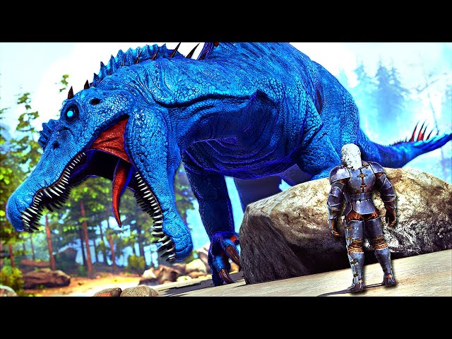 An ENORMOUS BOSS SPINO Spawned Right Above Me! | ARK MEGA Modded #20