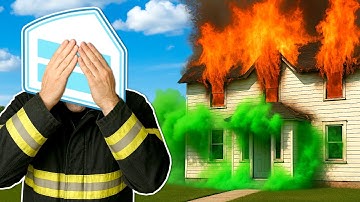 Fighting a GAS LEAK FIRE in Firefighting Simulator!