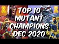 Top 10 Mutant Champions Dec 2020 - God Tier Best Of The Best Breakdown - Marvel Contest of Champions