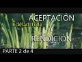 Eckhart Tolle - ACEPTACIÓN y RENDICIÓN - PARTE 2 de 4 - Narrado en castellano por Yolanda Adabuhi