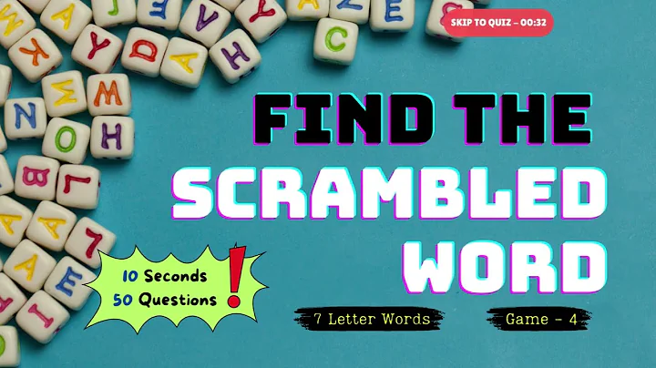 Scrambled Word Games | Guess the Word Game (7 Letter Words) | Part 3