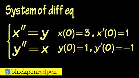 System of differential equations by elimination (2nd order, w/ initial conditions), sect5.2#21