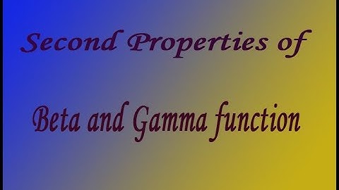 VTU Engineering Maths 2 Beta & Gamma function property 2 by easy maths