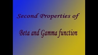 VTU Engineering Maths 2 Beta & Gamma function property 2 by easy maths