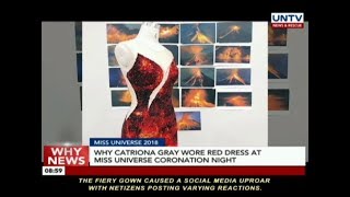 catriona grey red dress Miss Universe winner Catriona Gray shares special meaning behind volcano dress