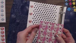 ASMR Soft Spoken ~ Placing Stickers on Trapper Keeper screenshot 5