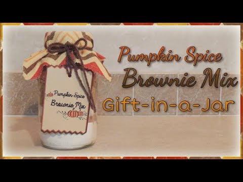 Pumpkin Spice Brownie Mix Gift-in-a-Jar