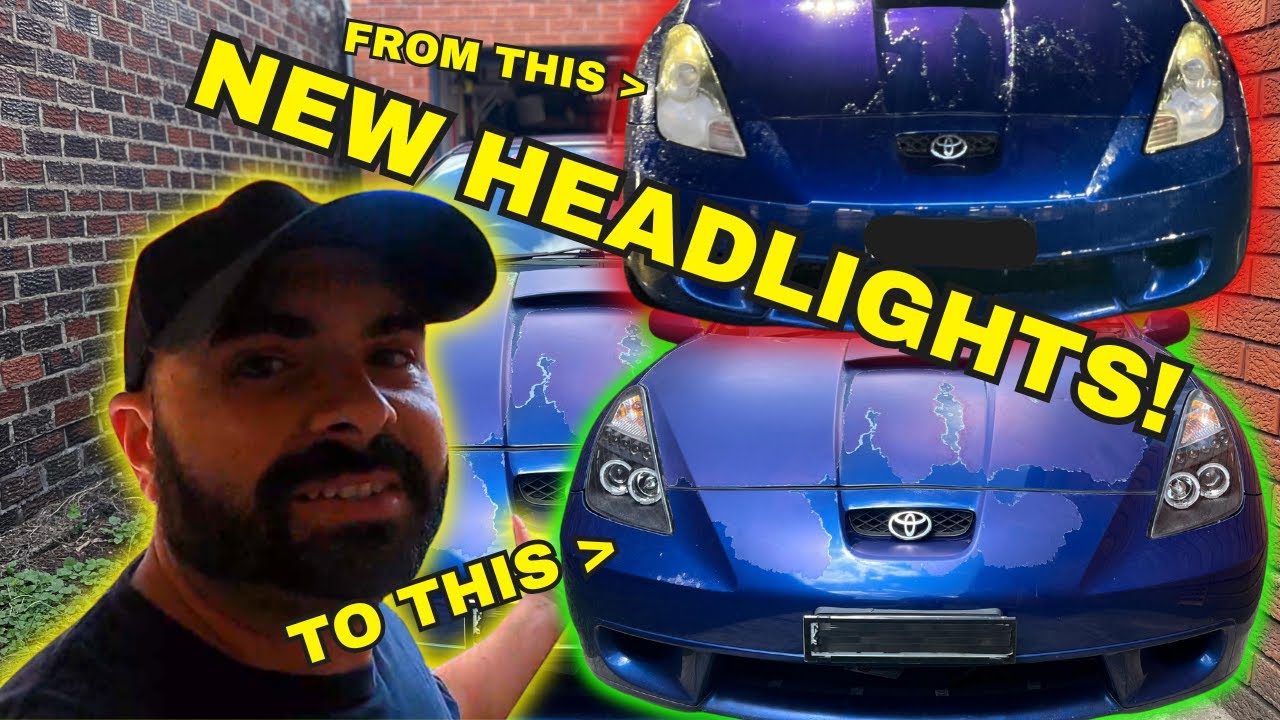 How To Change Celica Headlights / Upgrade!