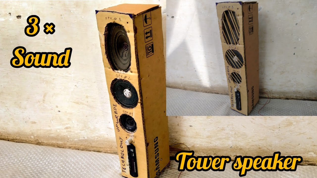 how to make tower speakers at home tower speaker amplifier YouTube
