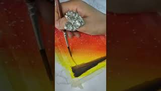 Easy Scenery Viewb Drawing Sunset Drawing For Bignners