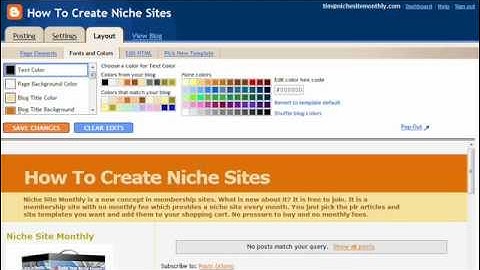 How to Create a Blogger Blog Part 2