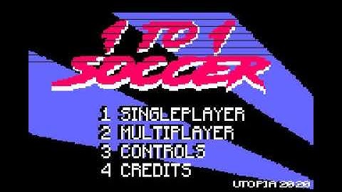 AMSTRAD CPC =+ 1 to 1 Soccer += CPCRetroev 2020