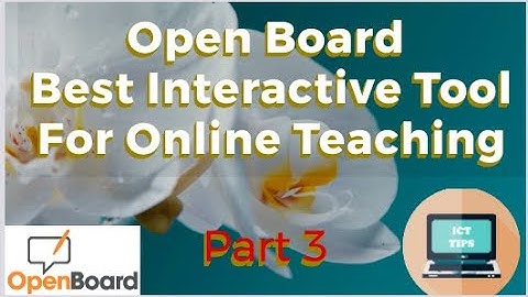 OPEN BOARD PART 3  - settings in open board - class notes to pdf