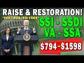 GOOD NEWS! $1,598 Raise For SSI and SSDI | SSI,SSDI,VA Benefits | Supplemental Security Income 2021