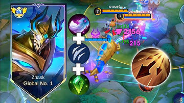 GLOBAL ZHASK BROKEN BUILD FULL MAGIC DAMAGE HACK FOR 2024🔥 PERFECT LATE GAME BUILD!! MLBB ✓