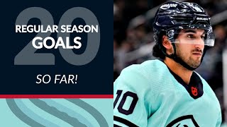 Matty Beniers&#39; First 20 Goals of 22/23 NHL Regular Season