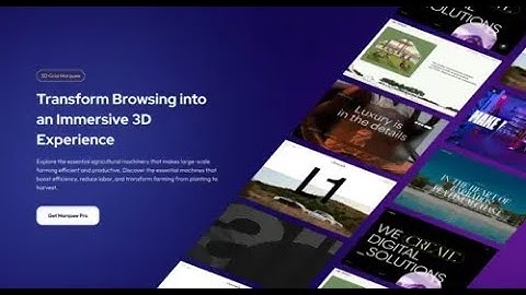 How to Add the 3D Grid Marquee in Elementor