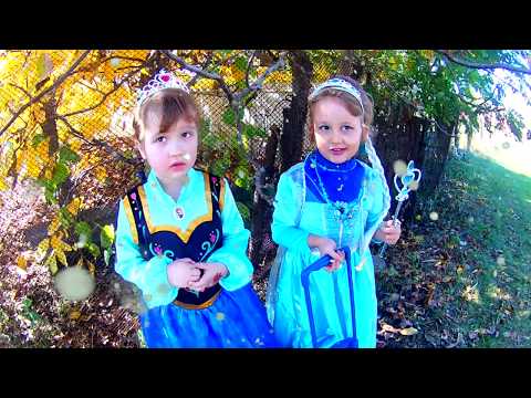 Эльза и Анна в реальной жизни ищут Холодное сердце. Холодное сердце 2 смотреть.