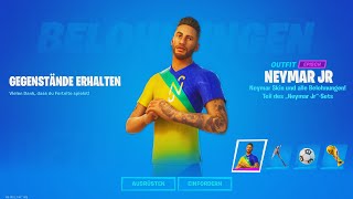 NEYMAR Skin freischalten! Alle Aufträge & Belohnungen (Fortnite Neymar Jr Aufträge Kostenloser Skin)