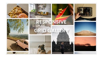 Responsive Grid Gallery With HTML & CSS