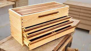 How to Make a Toolbox with Drawers  Woodworking