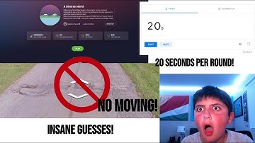 No Moving Diverse World 20 Seconds Per Round INSANE GUESSES!