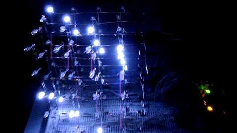 Arduino Uno 4x4x5 LED cube