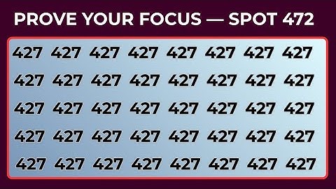 Test Your Observation Skill! Spot The Odd Numbers and Letters